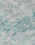 LOOMLAN Rugs Arienne Teal Washable Indoor-Outdoor Rug
