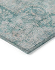 LOOMLAN Rugs Arienne Teal Washable Indoor-Outdoor Rug
