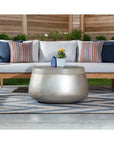 Aries Concrete Outdoor Round Coffee Table - LOOMLAN - SUNPAN - Outdoor Coffee Tables