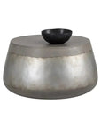 Aries Concrete Outdoor Round Coffee Table - LOOMLAN - SUNPAN - Outdoor Coffee Tables