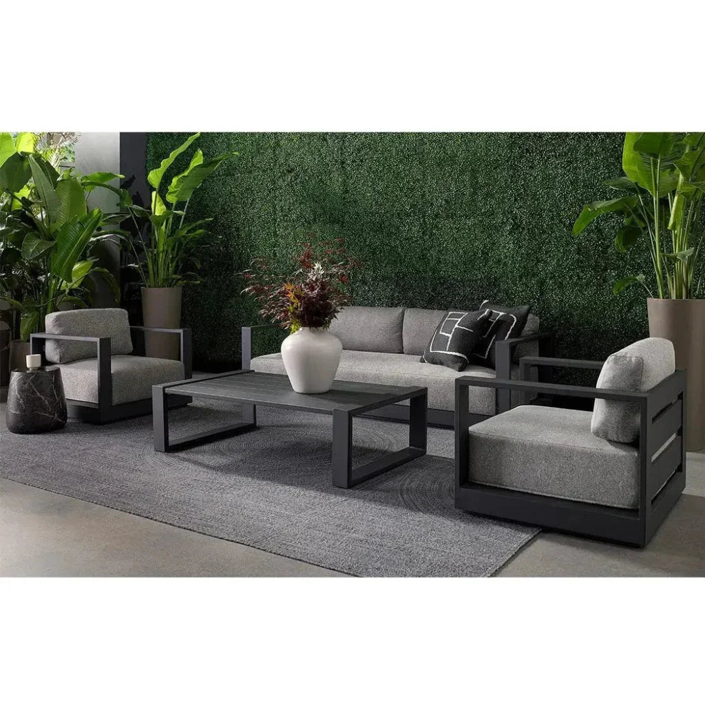 Aries Concrete Outdoor Round End Table - LOOMLAN - SUNPAN - Outdoor Side Tables