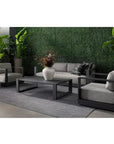 Aries Concrete Outdoor Round End Table - LOOMLAN - SUNPAN - Outdoor Side Tables