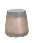 Aries Concrete Outdoor Round End Table - LOOMLAN - SUNPAN - Outdoor Side Tables