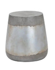 Aries Concrete Outdoor Round End Table - LOOMLAN - SUNPAN - Outdoor Side Tables