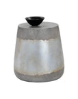 Aries Concrete Outdoor Round End Table - LOOMLAN - SUNPAN - Outdoor Side Tables