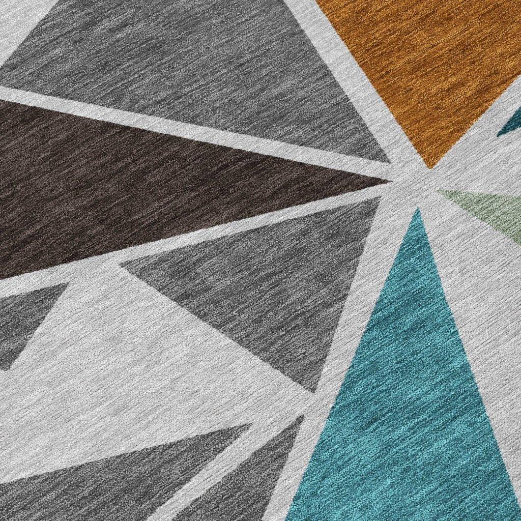 LOOMLAN Rugs Aristea Gray Washable Indoor-Outdoor Rug