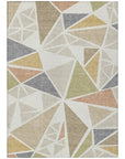 LOOMLAN Rugs Aristea Ivory Washable Indoor-Outdoor Rug