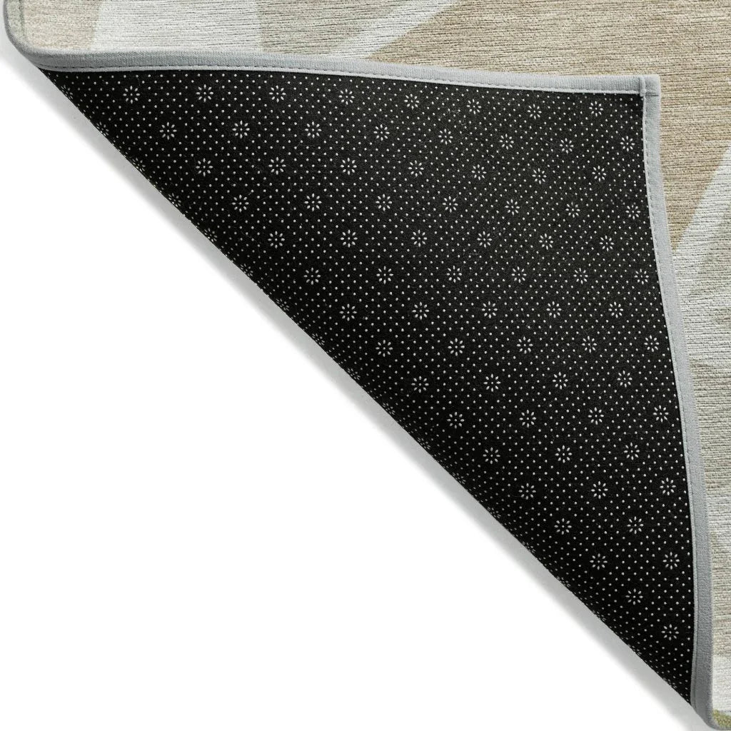 LOOMLAN Rugs Aristea Ivory Washable Indoor-Outdoor Rug