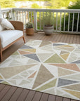 LOOMLAN Rugs Aristea Ivory Washable Indoor-Outdoor Rug