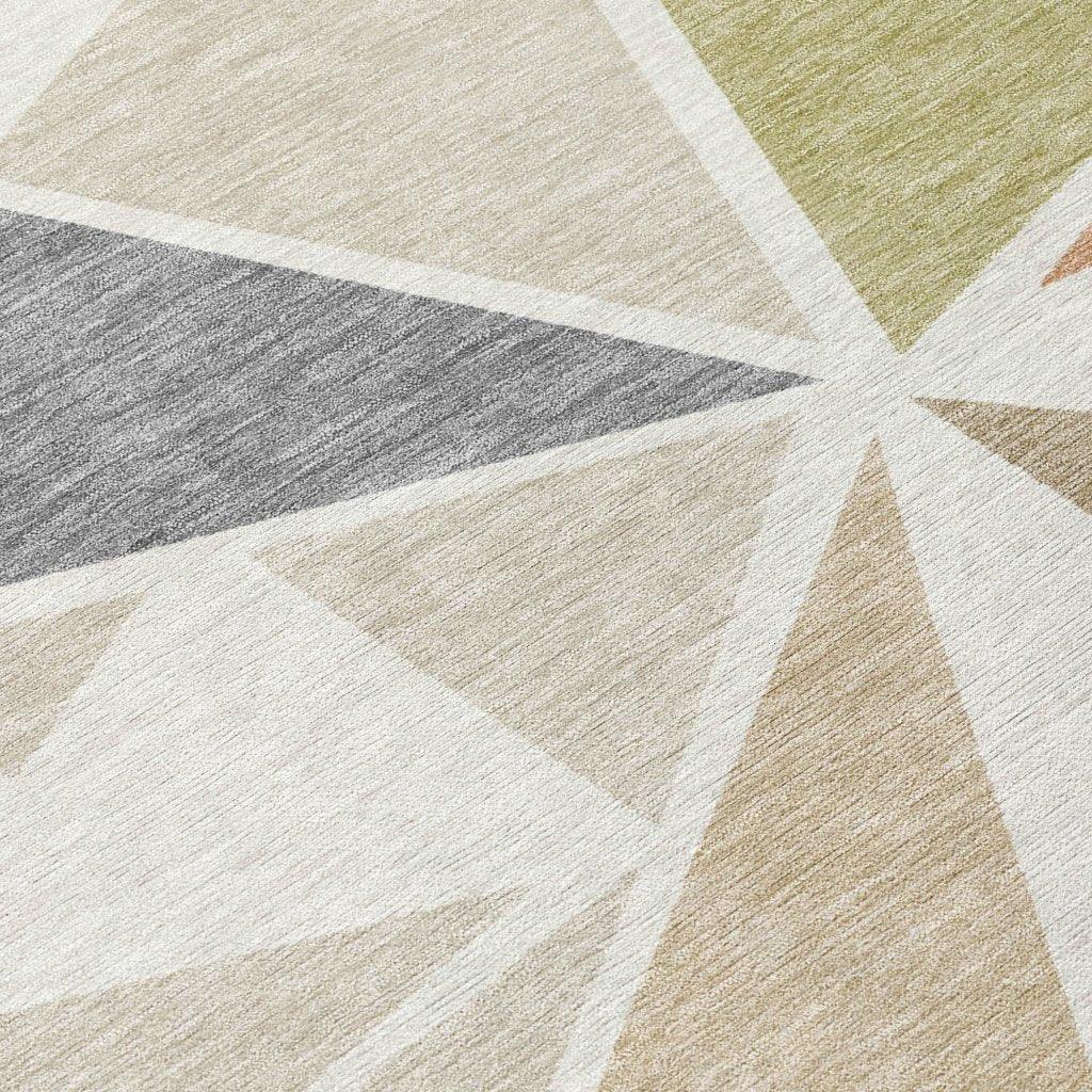 LOOMLAN Rugs Aristea Ivory Washable Indoor-Outdoor Rug