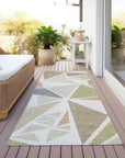 LOOMLAN Rugs Aristea Ivory Washable Indoor-Outdoor Rug