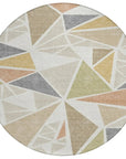 LOOMLAN Rugs Aristea Ivory Washable Indoor-Outdoor Rug