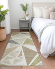 LOOMLAN Rugs Aristea Ivory Washable Indoor-Outdoor Rug