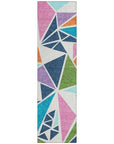 LOOMLAN Rugs Aristea White Washable Indoor-Outdoor Rug