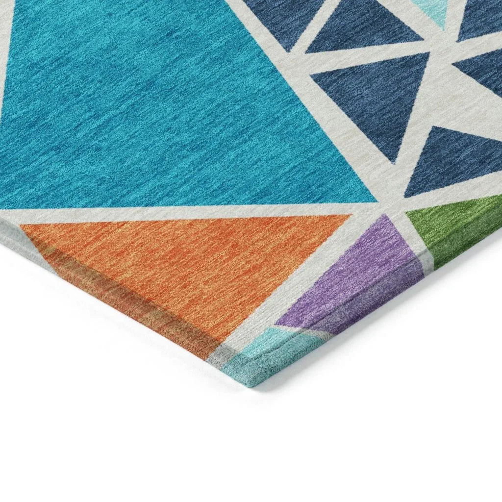 LOOMLAN Rugs Aristea White Washable Indoor-Outdoor Rug