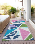 LOOMLAN Rugs Aristea White Washable Indoor-Outdoor Rug