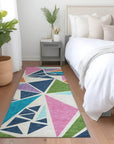 LOOMLAN Rugs Aristea White Washable Indoor-Outdoor Rug