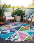 LOOMLAN Rugs Aristea White Washable Indoor-Outdoor Rug