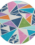 LOOMLAN Rugs Aristea White Washable Indoor-Outdoor Rug
