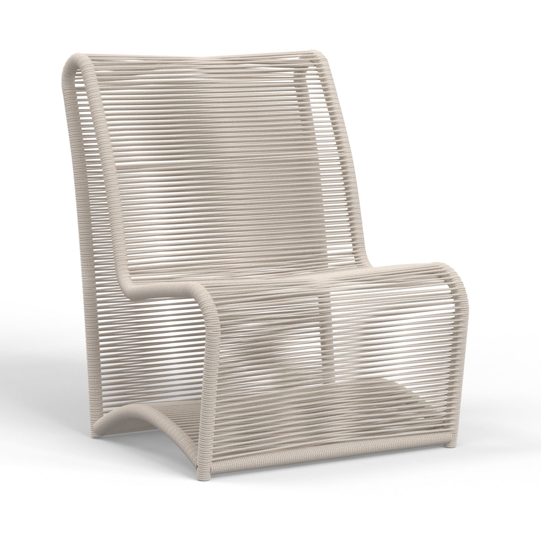 Bazaar Olefin Armless Outdoor Club Chair