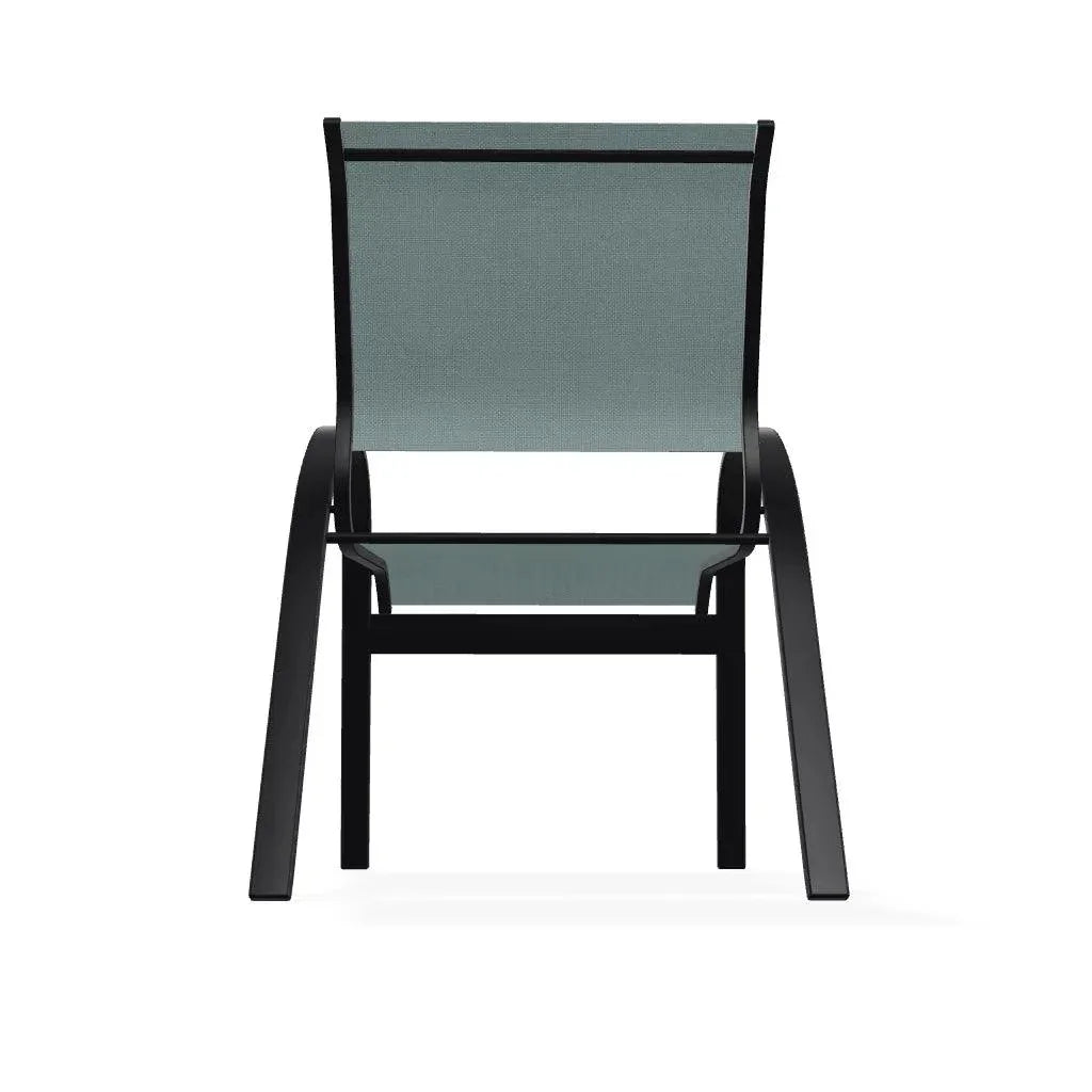 Aruba II Durable Sling Dining Stacking Cafe Chair - LOOMLAN - Telescope - Outdoor Accent Chairs