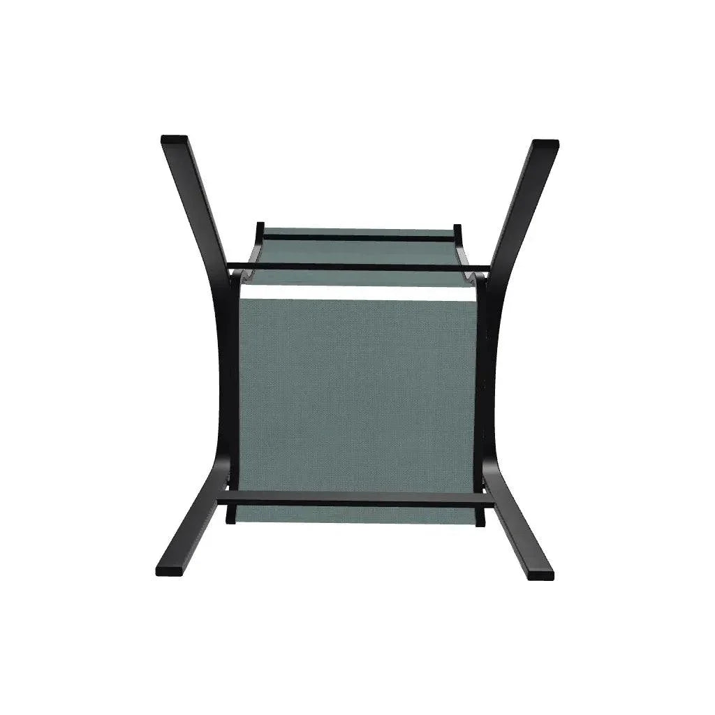Aruba II Durable Sling Dining Stacking Cafe Chair - LOOMLAN - Telescope - Outdoor Accent Chairs