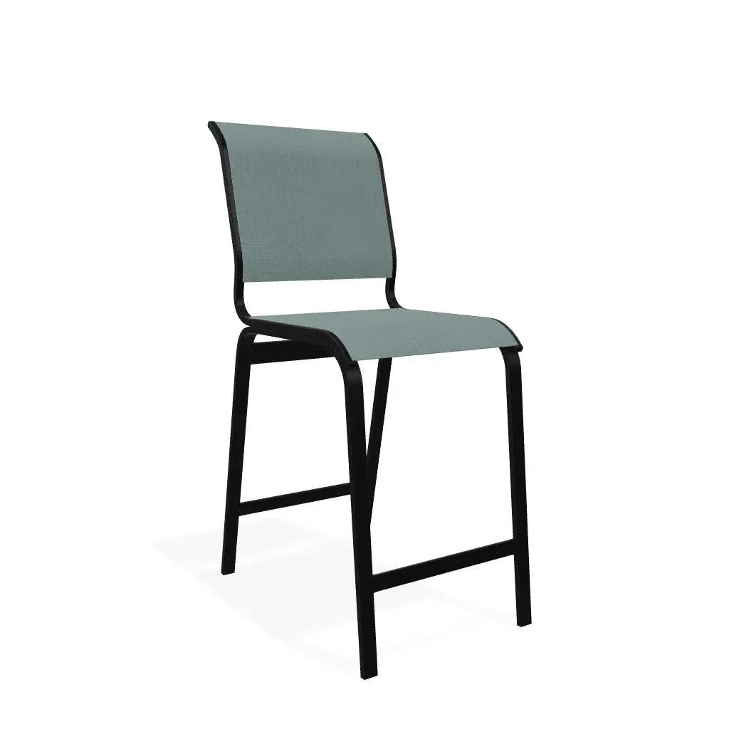Aruba II Sling Balcony Height Armless Chair - LOOMLAN - Telescope - Outdoor Accent Chairs
