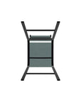 Aruba II Sling Bar Height Armless Chair - LOOMLAN - Telescope - Outdoor Bar Stools