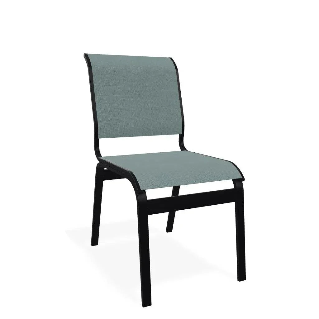 Aruba II Sling Dining Height Armless Chair - LOOMLAN - Telescope - Outdoor Accent Chairs