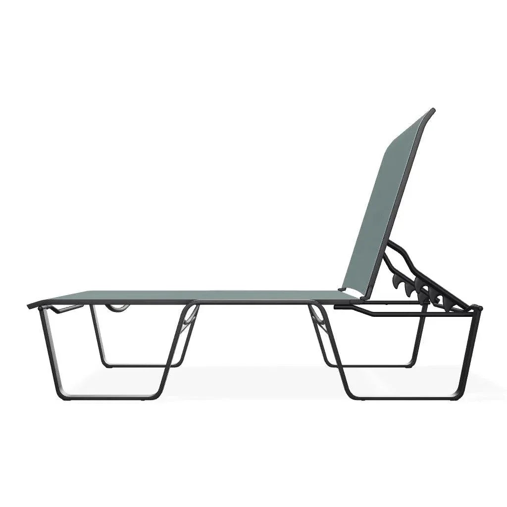 Aruba II Sling Lay - flat Stacking Chaise - LOOMLAN - Telescope - Outdoor Chaises