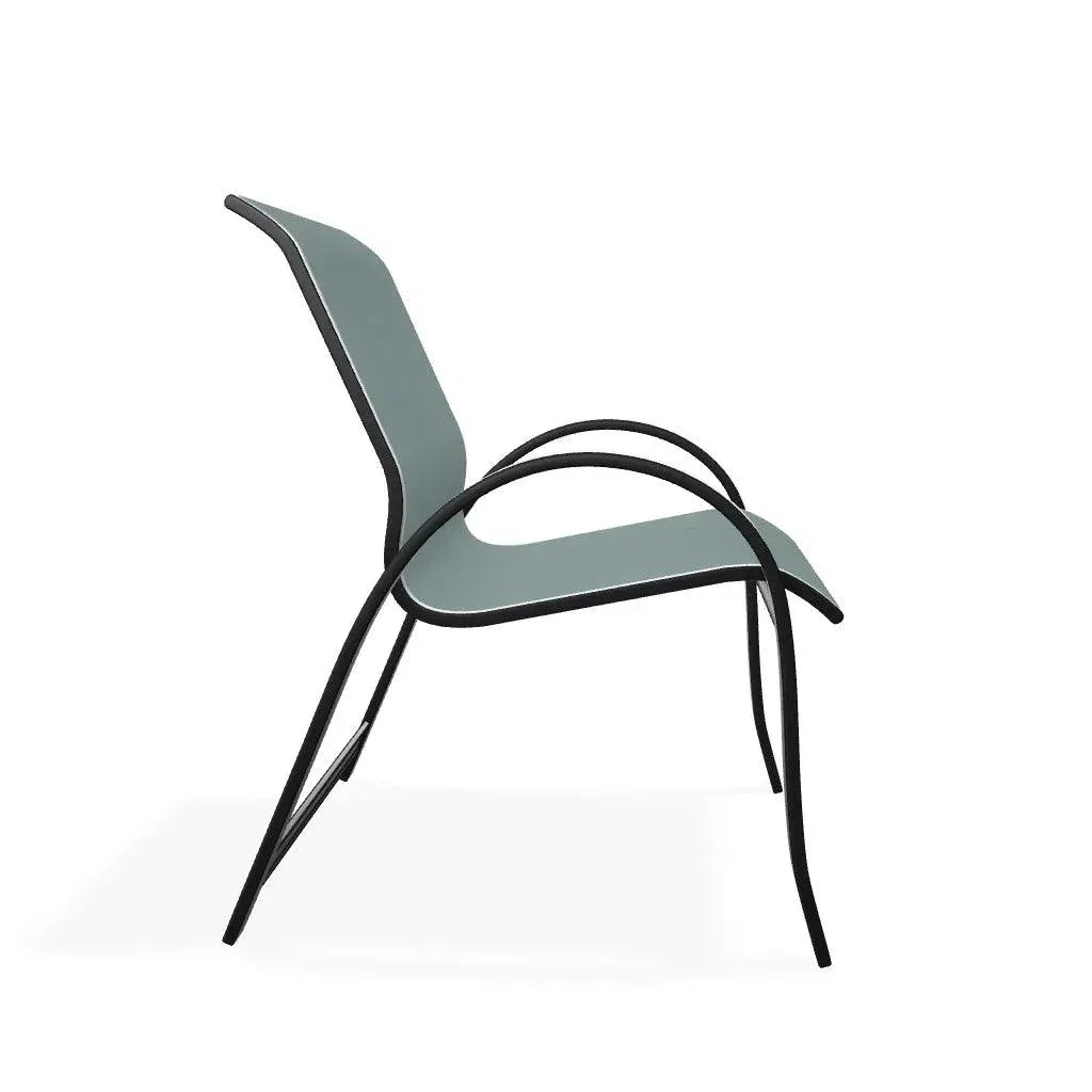 Aruba II Sling Stacking Arm Chair - LOOMLAN - Telescope - Outdoor Accent Chairs