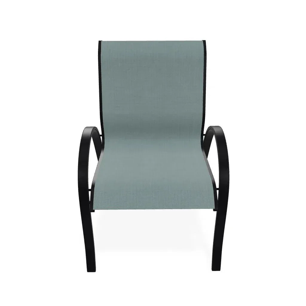 Aruba II Sling Stacking Arm Chair - LOOMLAN - Telescope - Outdoor Accent Chairs