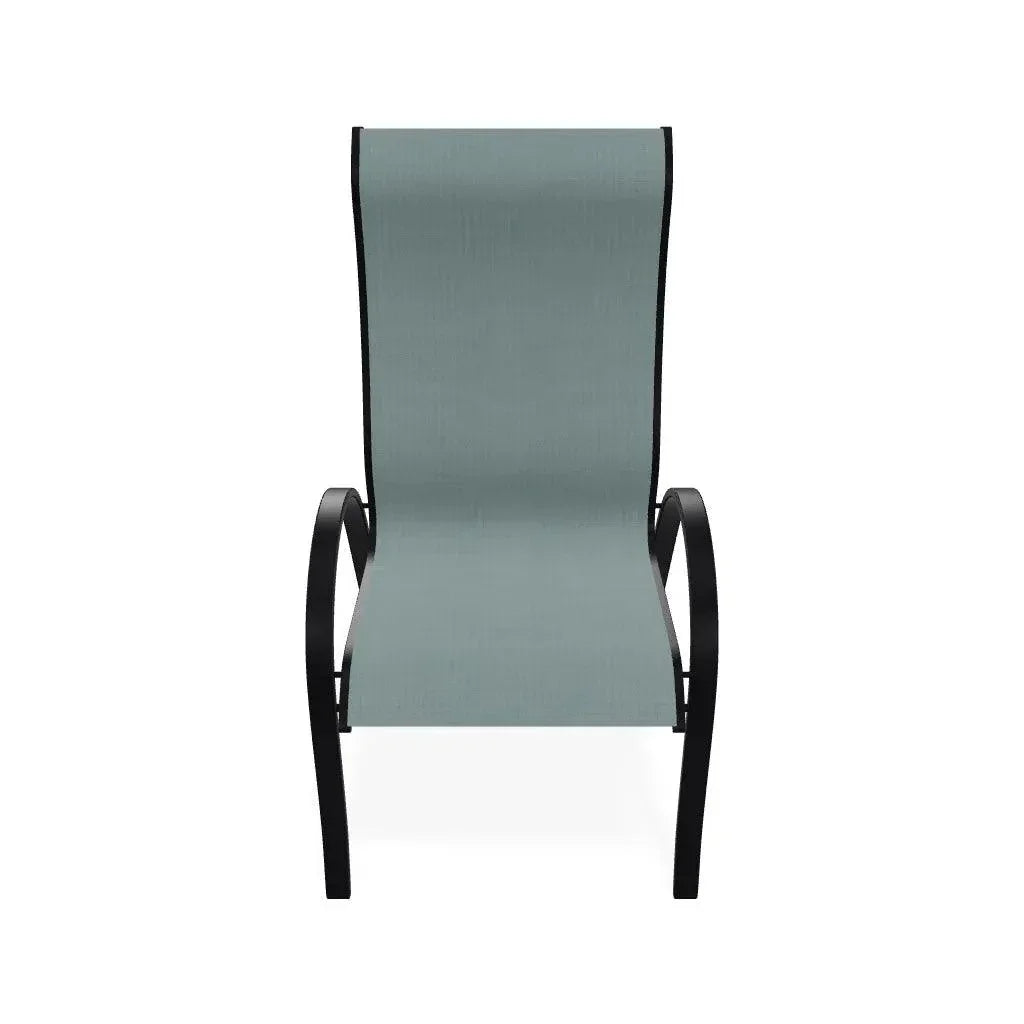 Aruba II Sling Supreme Stacking Arm Chair - LOOMLAN - Telescope - Outdoor Accent Chairs