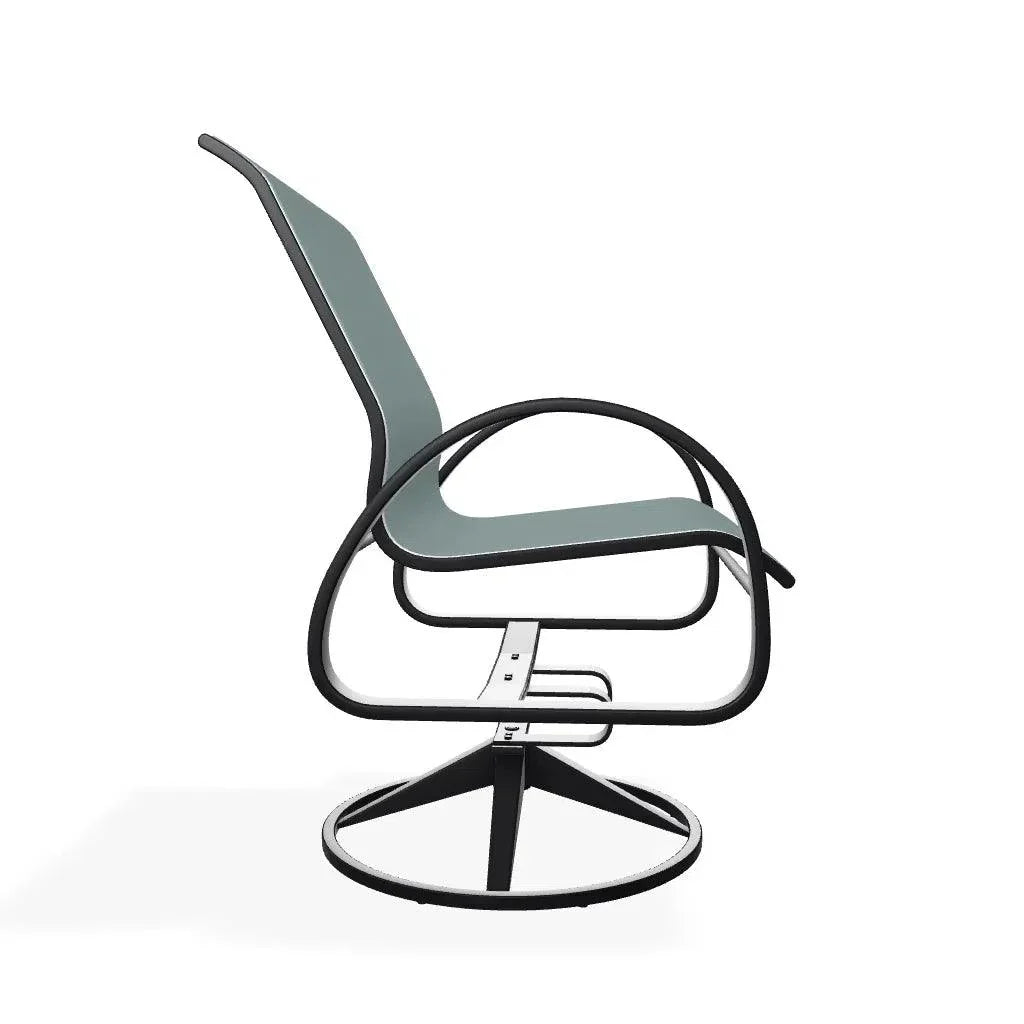 Aruba II Sling Swivel Rocker - LOOMLAN - Telescope - Outdoor Accent Chairs