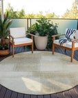 LOOMLAN Rugs Asha Brown Washable Indoor-Outdoor Rug