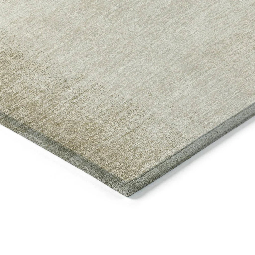 LOOMLAN Rugs Asha Brown Washable Indoor-Outdoor Rug