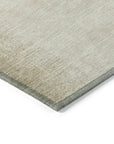 LOOMLAN Rugs Asha Brown Washable Indoor-Outdoor Rug