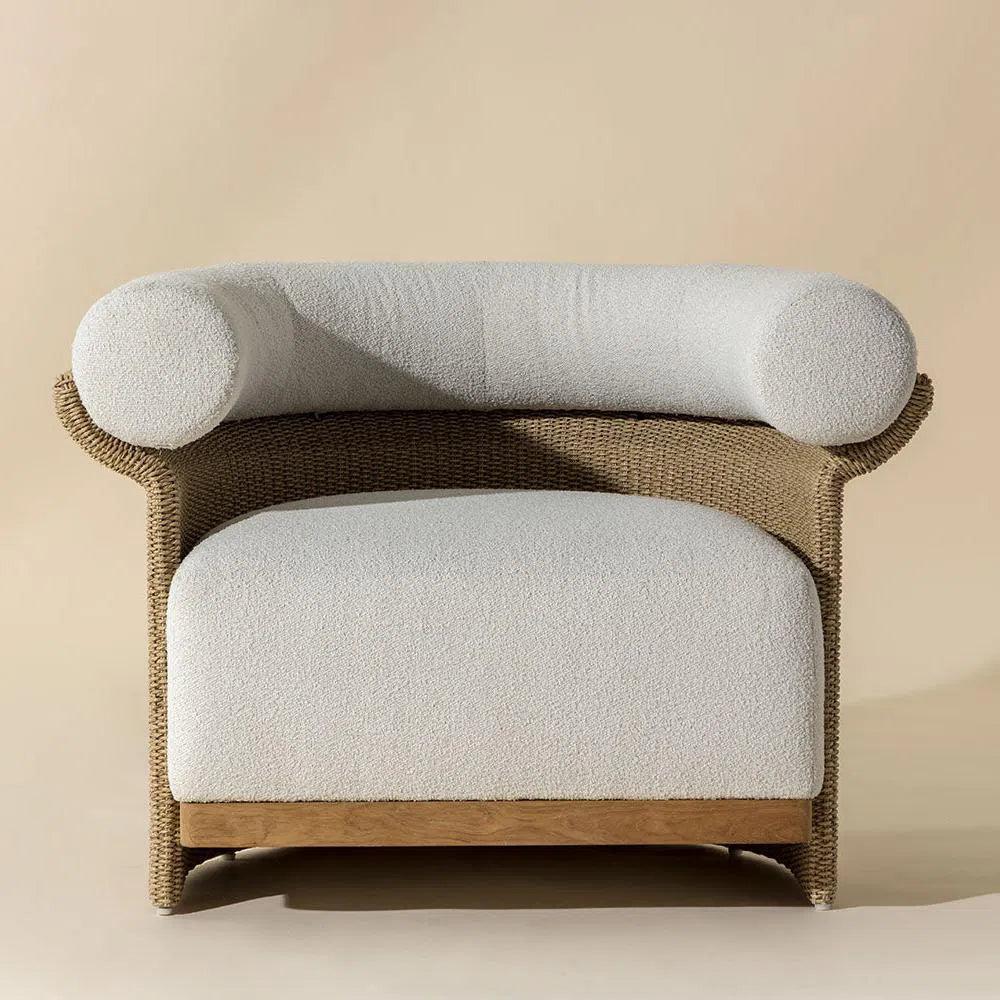 Asos Lounge Chair Louis Cream - Outdoor - LOOMLAN - SUNPAN - Outdoor Lounge Chairs