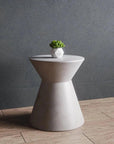Astley Concrete Outdoor Round End Table - LOOMLAN - SUNPAN - Outdoor Side Tables