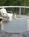 LOOMLAN Rugs Asymira Blue Washable Indoor-Outdoor Rug