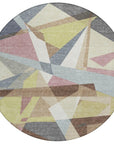LOOMLAN Rugs Asymma Brown Washable Indoor-Outdoor Rug