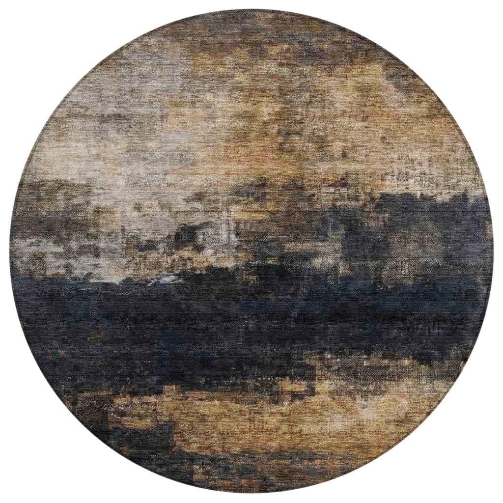 LOOMLAN Rugs Atalika Gray Washable Indoor-Outdoor Rug