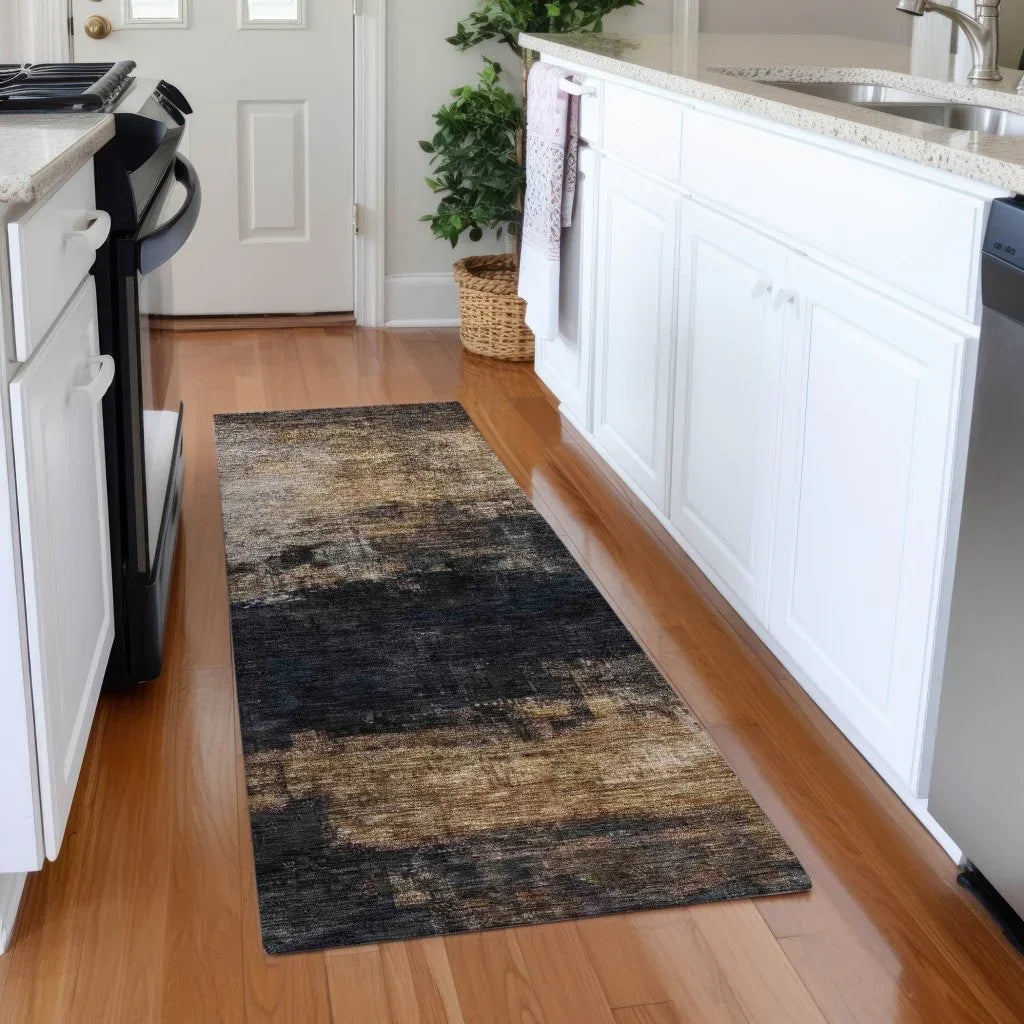 LOOMLAN Rugs Atalika Gray Washable Indoor-Outdoor Rug