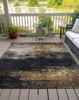 LOOMLAN Rugs Atalika Gray Washable Indoor-Outdoor Rug