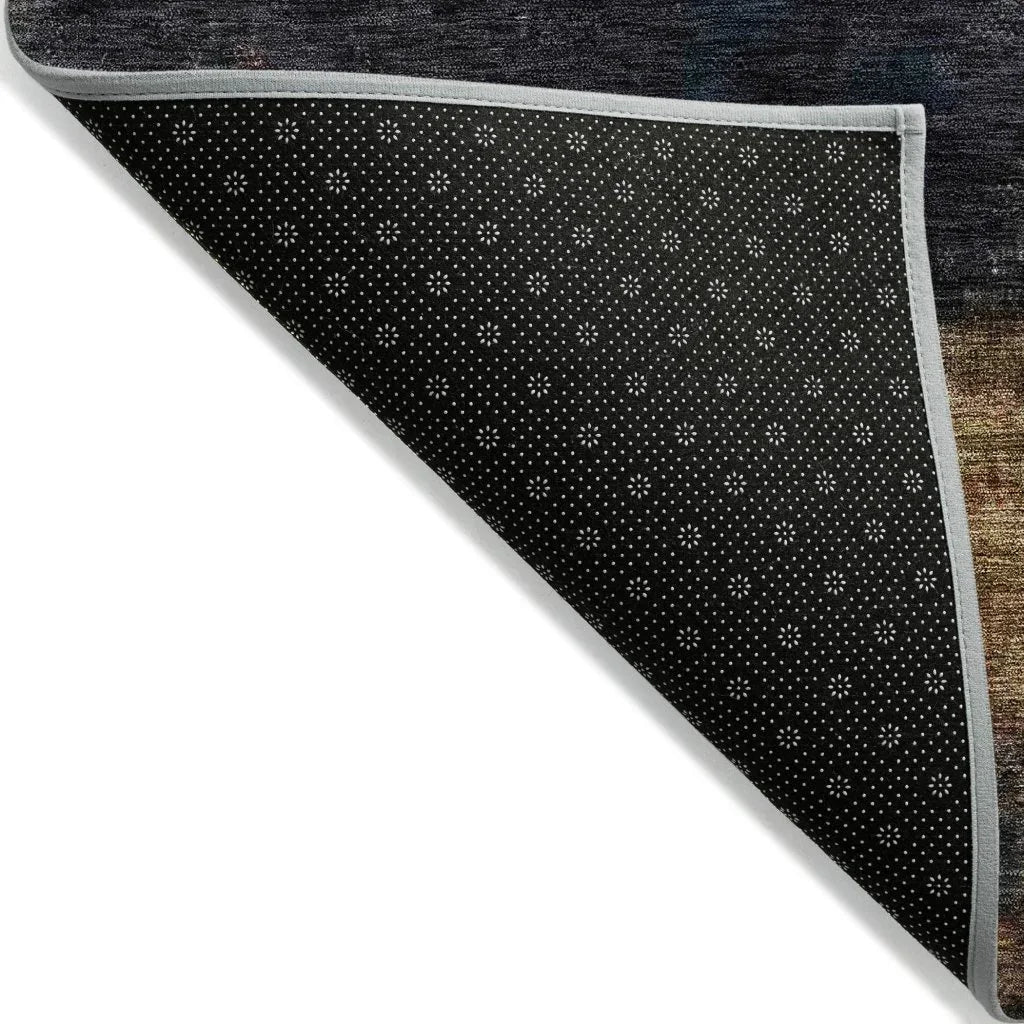 LOOMLAN Rugs Atalika Gray Washable Indoor-Outdoor Rug