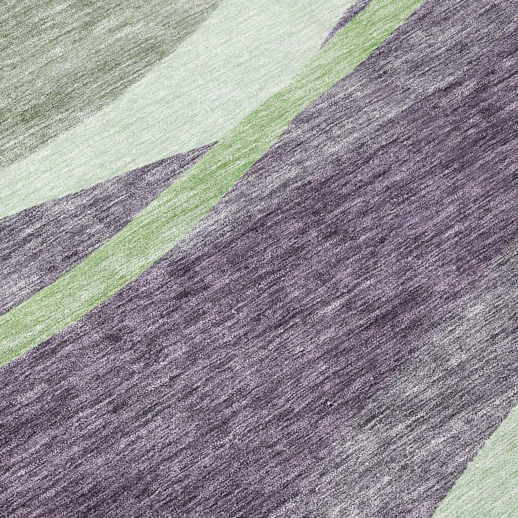 LOOMLAN Rugs Athena Purple Washable Indoor-Outdoor Rug