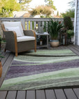 LOOMLAN Rugs Athena Purple Washable Indoor-Outdoor Rug