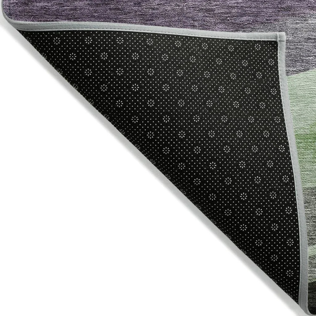 LOOMLAN Rugs Athena Purple Washable Indoor-Outdoor Rug