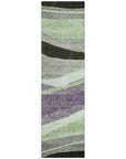 LOOMLAN Rugs Athena Purple Washable Indoor-Outdoor Rug
