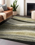 LOOMLAN Rugs Athena Taupe Washable Indoor-Outdoor Rug
